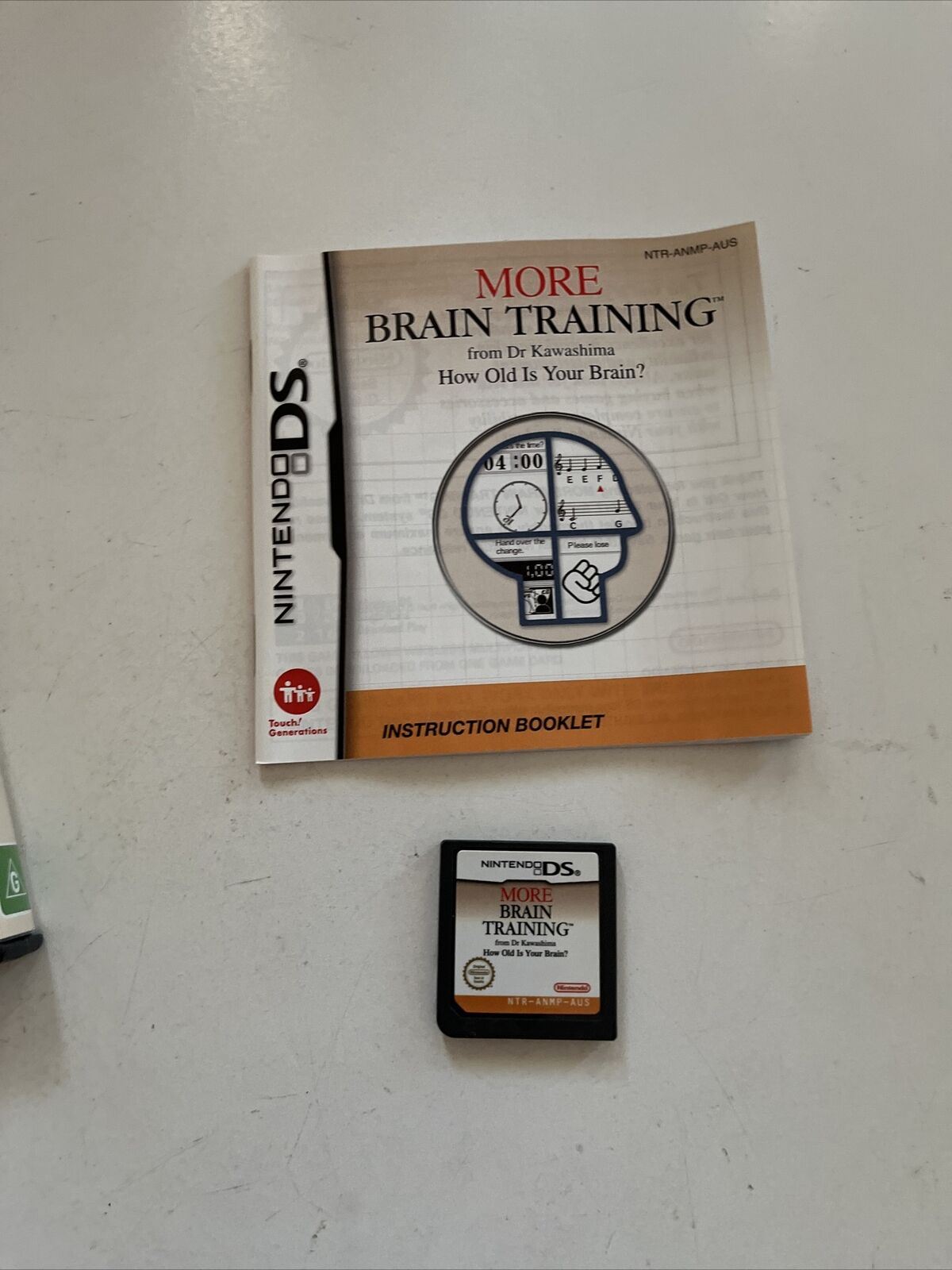 More Brain Training from Dr Kawashima (Nintendo DS, 2007) With Manual