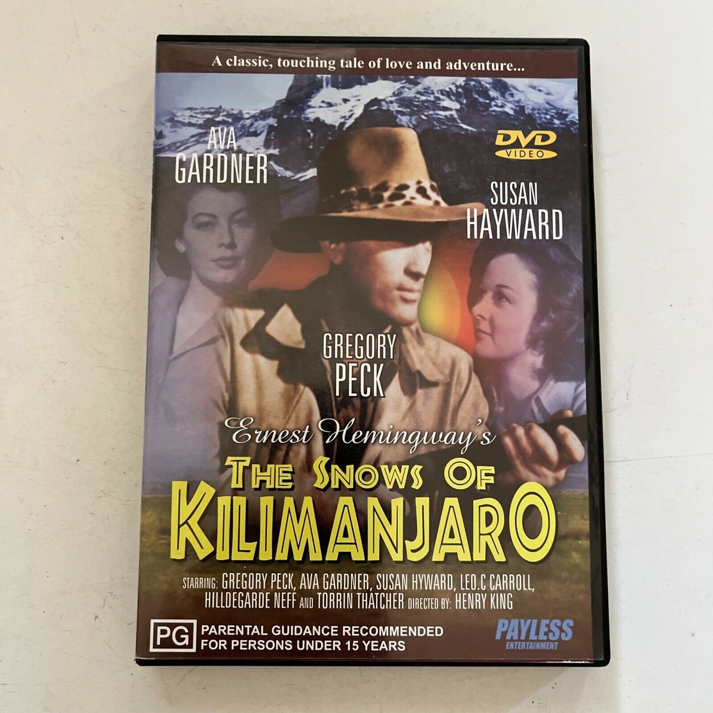 The Snows Of Kilimanjaro (DVD, 1952) Gregory Peck, Ava Gardner. All Regions