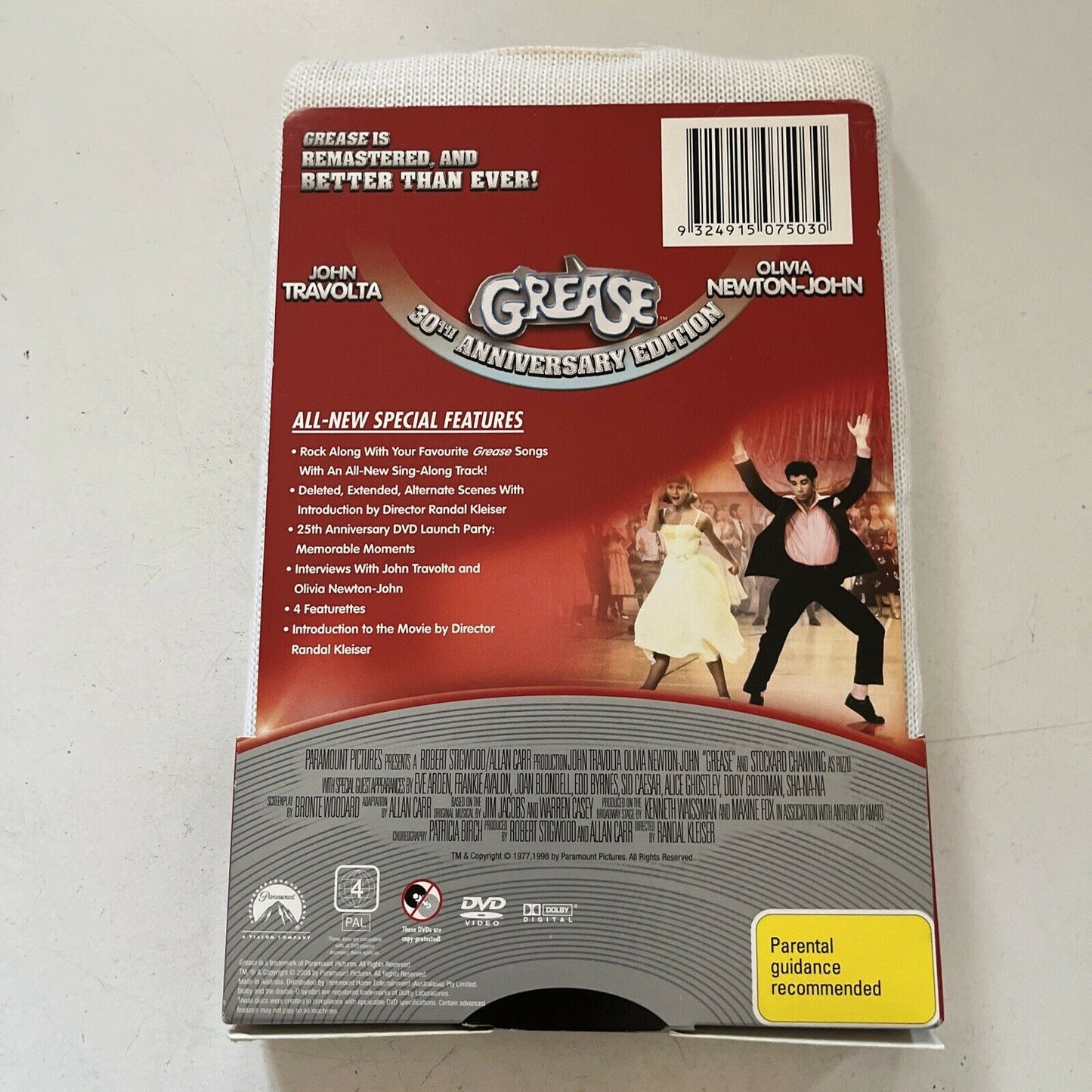 Grease - 30th Anniversary Edition (DVD, 1977, 2-Disc) Region 4