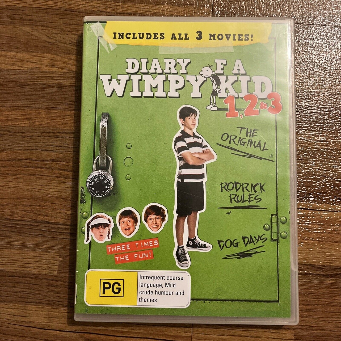 Diary of a Wimpy Kid 1,2,3 (DVD, 2013, 3-Disc) Region 4