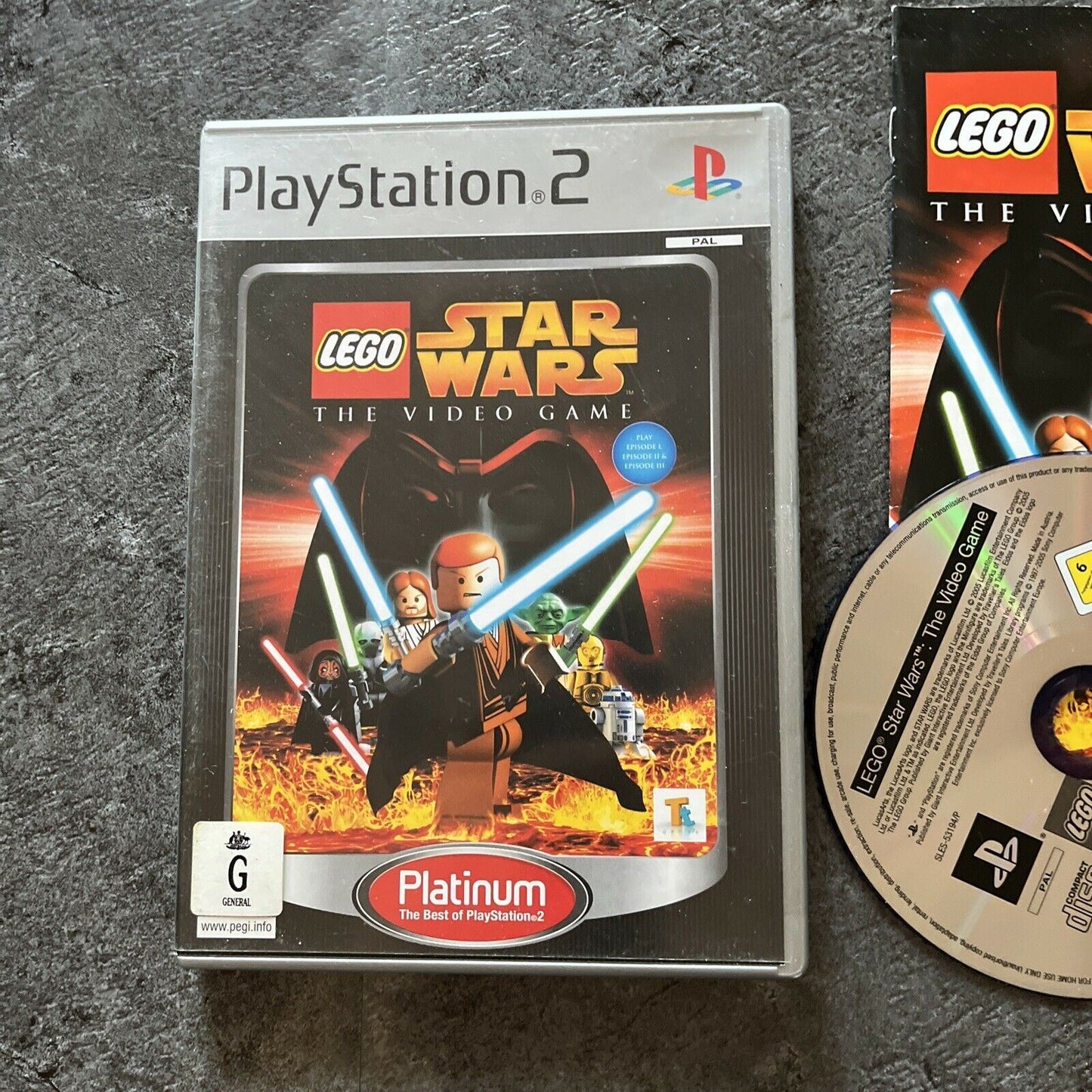 LEGO Star Wars The Video Game PlayStation 2 PS2 with Manual Pal