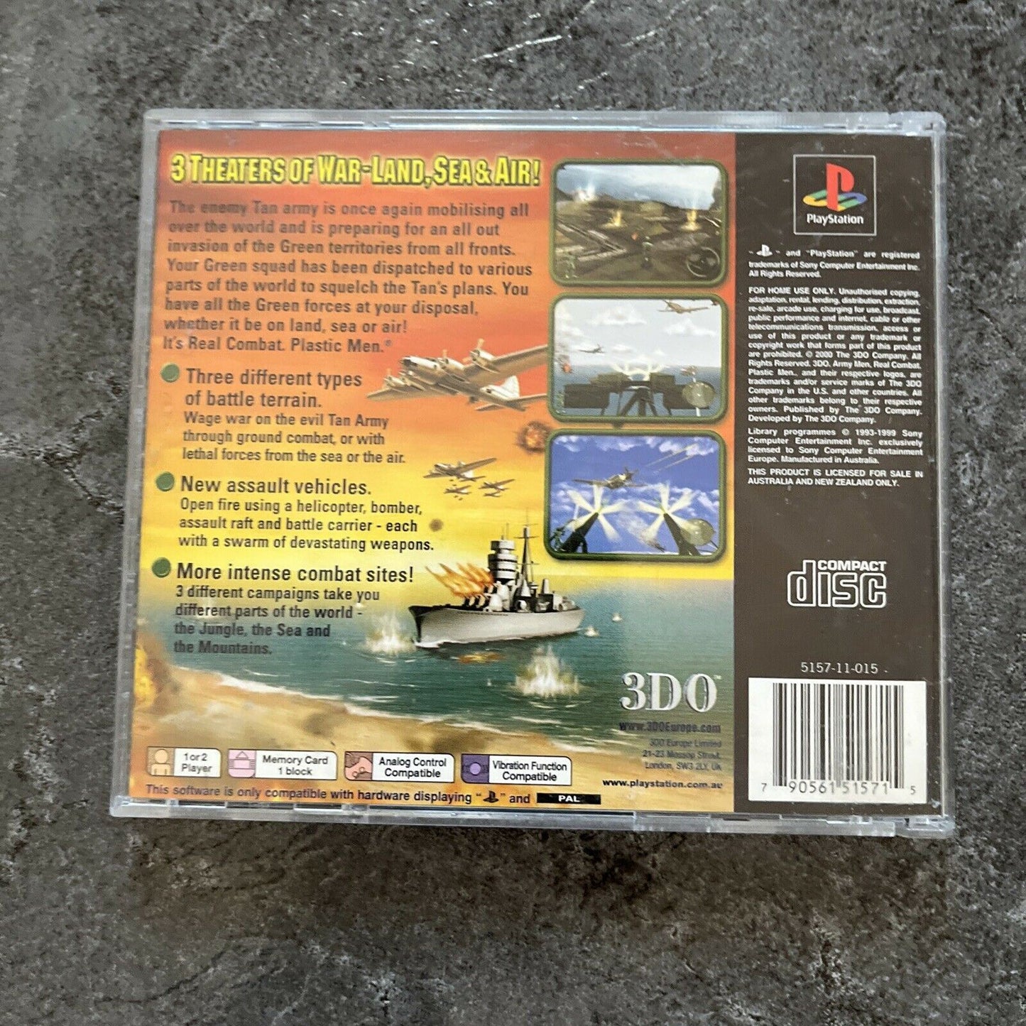 Army Men Land Sea Air - PlayStation 1 PS1 PAL