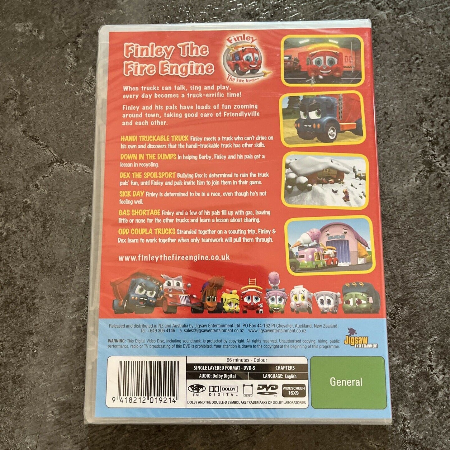 *New Sealed* Finley The Fire Engine - Handi Truckable Truck Vol 1 (DVD) Region 4