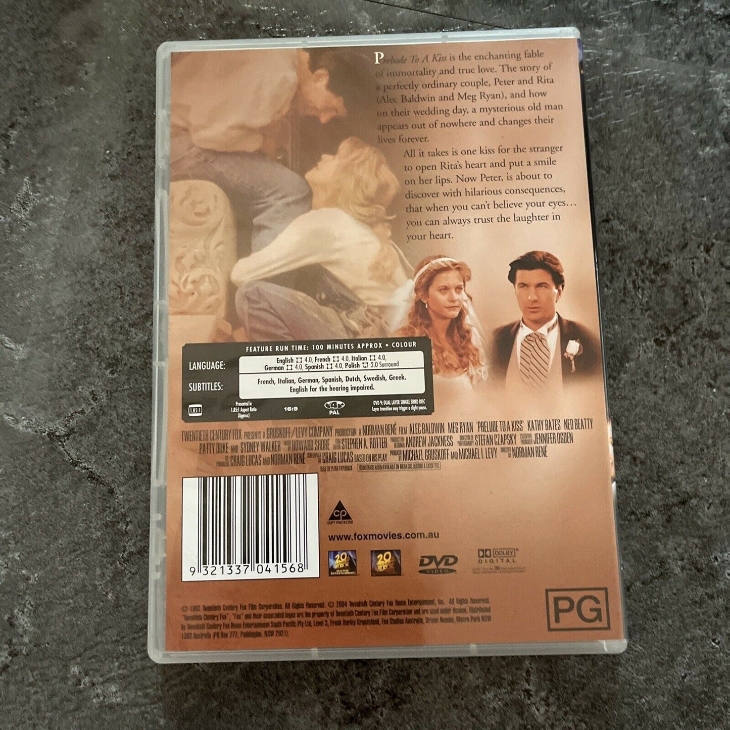 Prelude To A Kiss (DVD, 1992) Alec Baldwin, Meg Ryan. Region 4