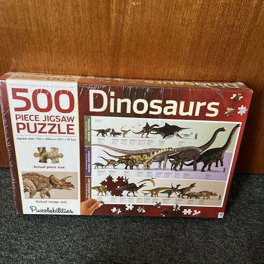 *New Sealed* Dinosaurs 500 Piece Jigsaw Puzzle