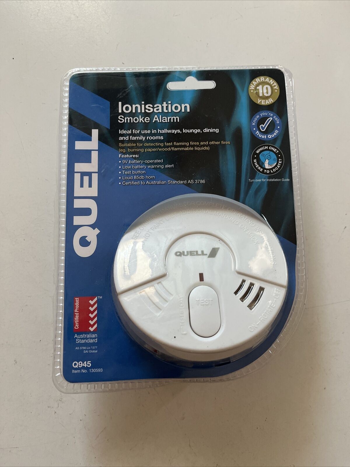 *New Sealed* Quell Ionisation Smoke Alarm