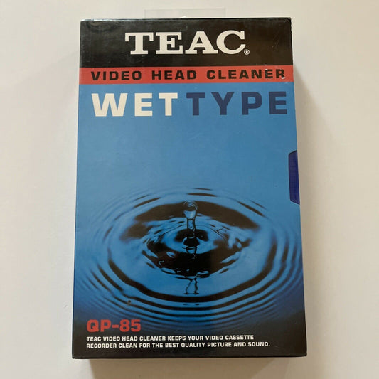 *New Sealed* Teac Video Head Cleaner VHS Wet Type QP-85