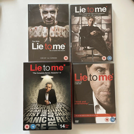 Lie To Me - Complete Season 1,2,3 (DVD, 2011, 14-Disc) Region 4&2