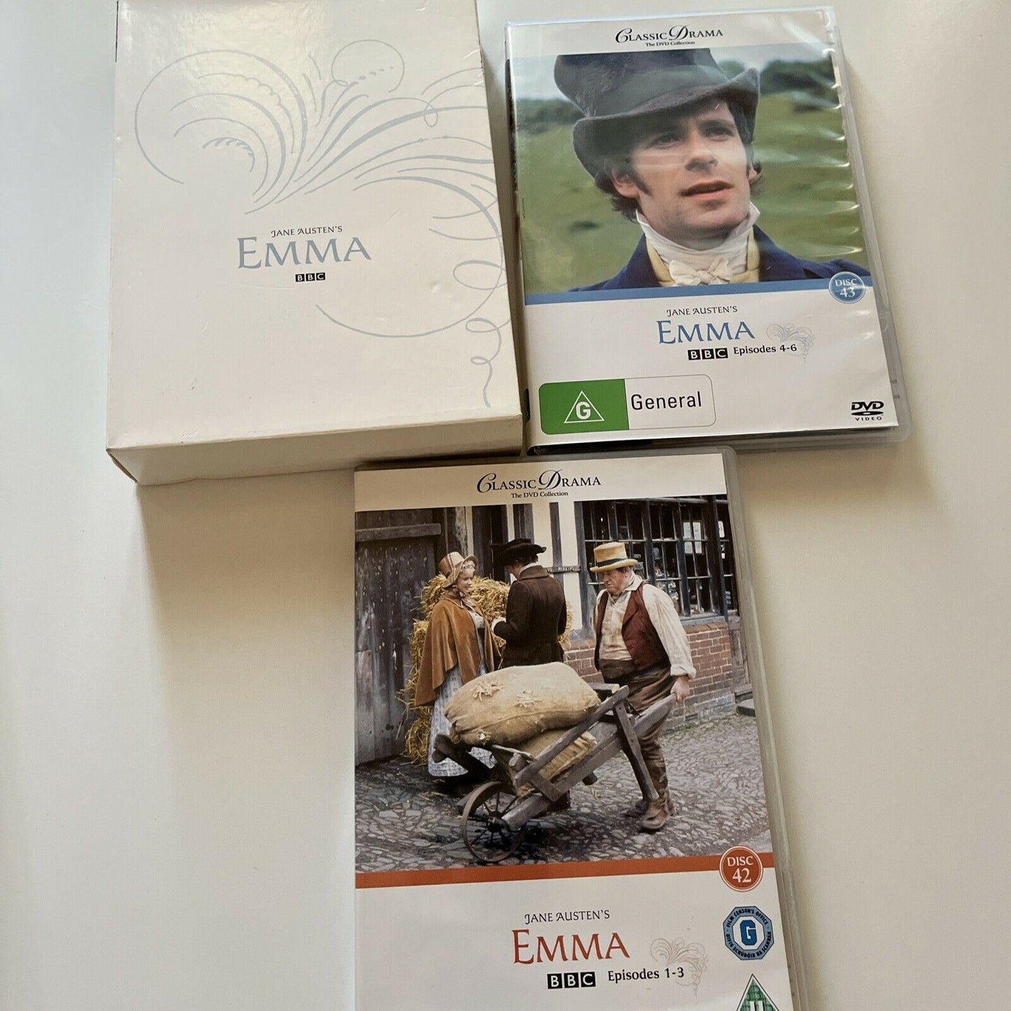 Jane Austen's: Emma (DVD, 1972, 2-Disc) BBC Region 4&2