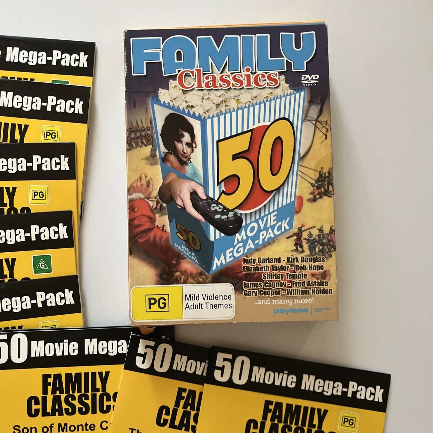 50 Family Movie Mega-Pack DVD (12 Disc) All Regions