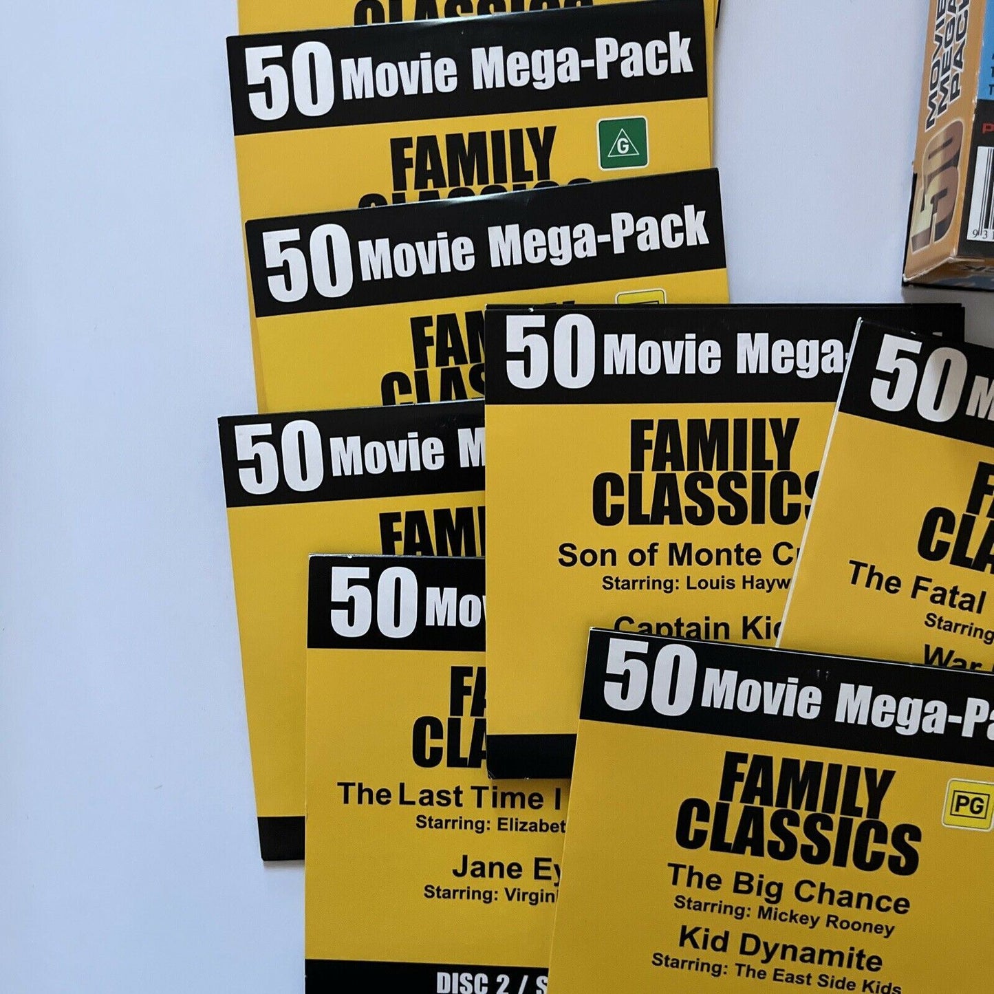 50 Family Movie Mega-Pack DVD (12 Disc) All Regions