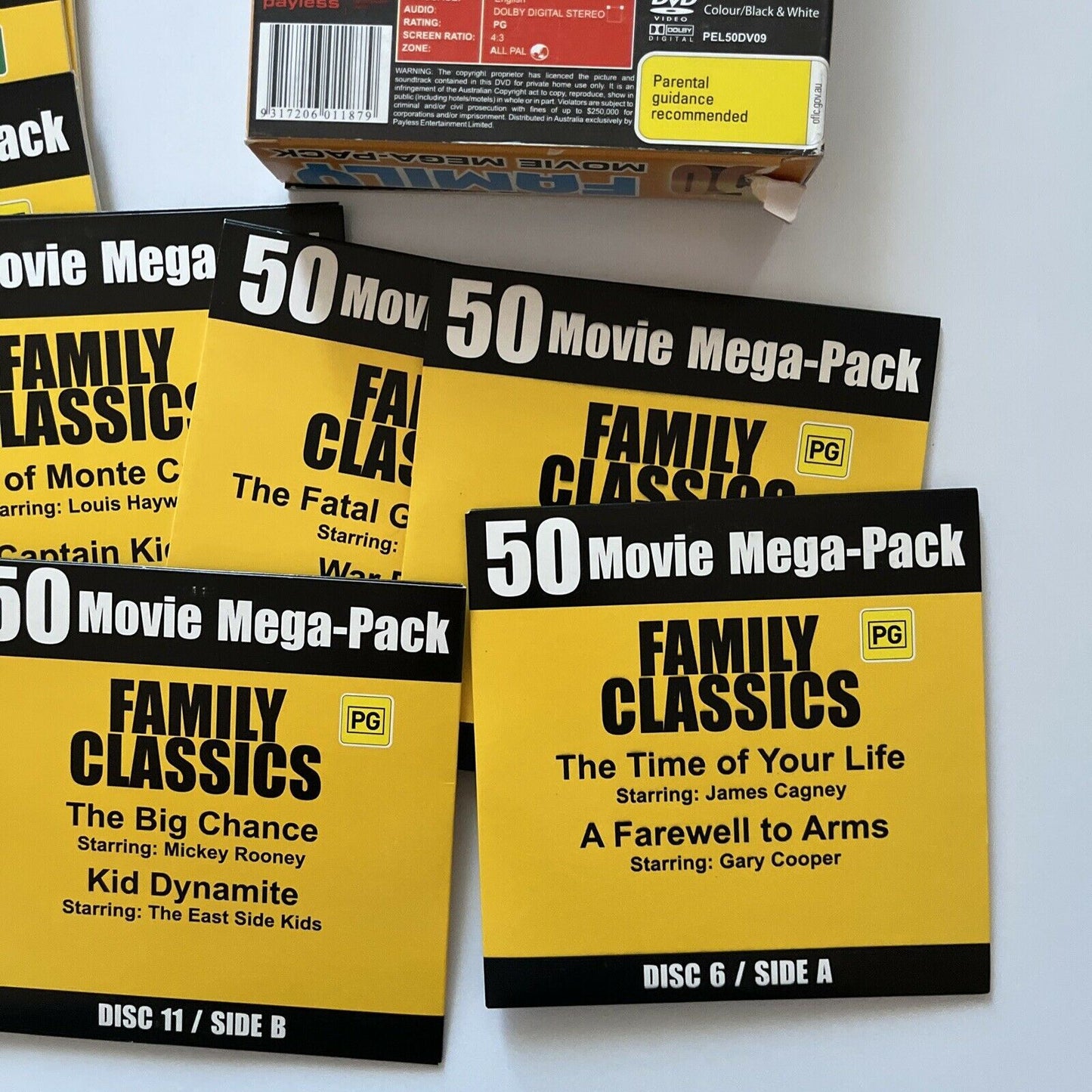 50 Family Movie Mega-Pack DVD (12 Disc) All Regions