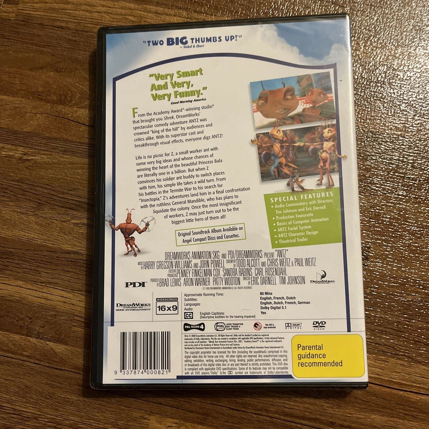 *New Sealed* Antz (DVD, 1998) Woody Allen, Dan Aykroyd, Anne Bancroft Region 4