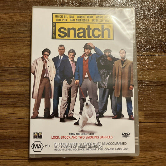 *New Sealed* Snatch (DVD, 2000) Brad Pitt, Jason Statham. Region 4