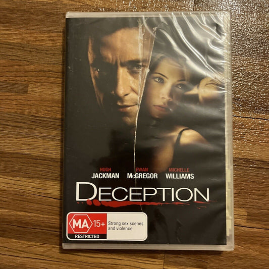 *New Sealed* Deception (DVD, 2008) Hugh Jackman, Ewan McGregor, Region4