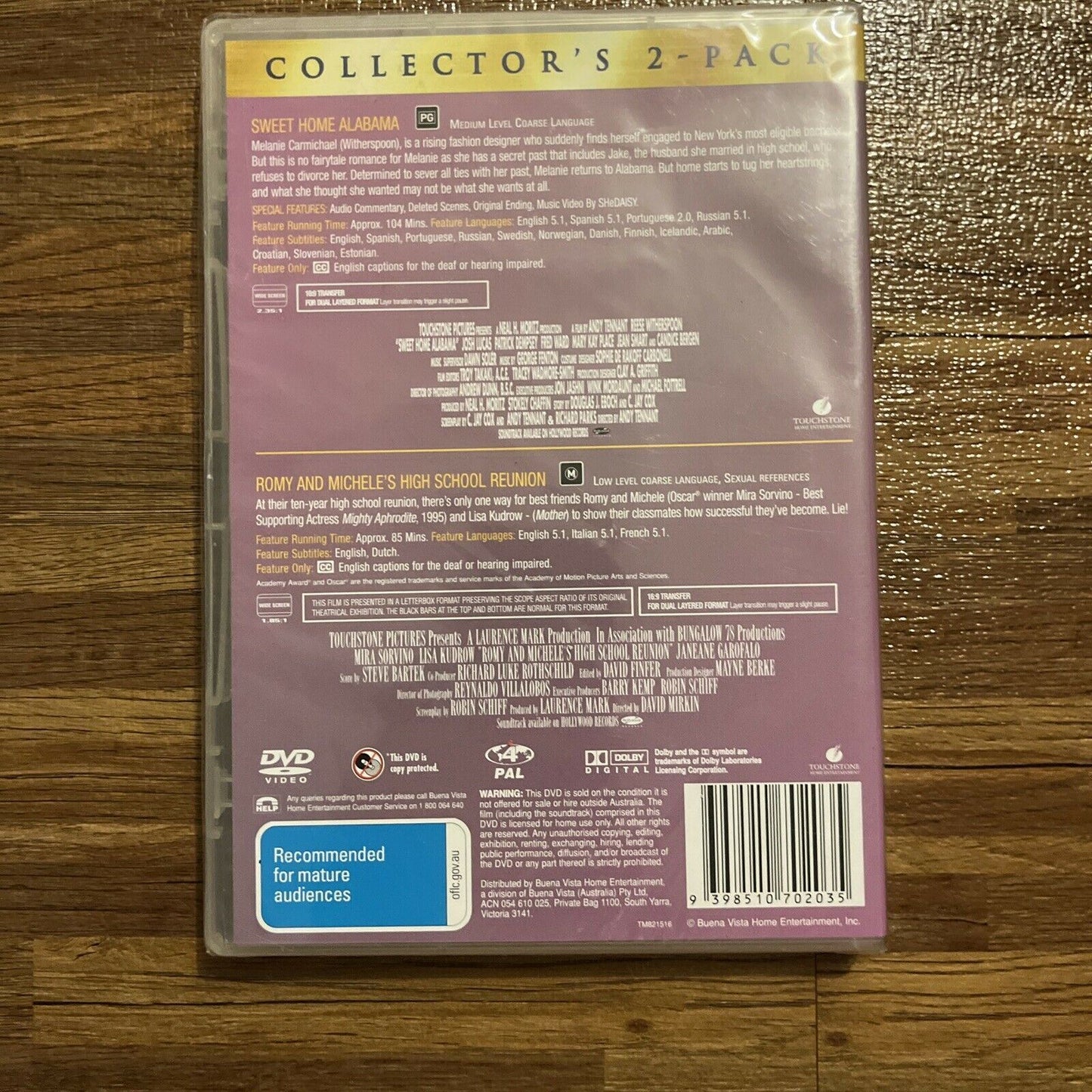 *New Sealed* Sweet Home Alabama / Romy and Michelle's High School Reunion (DVD)