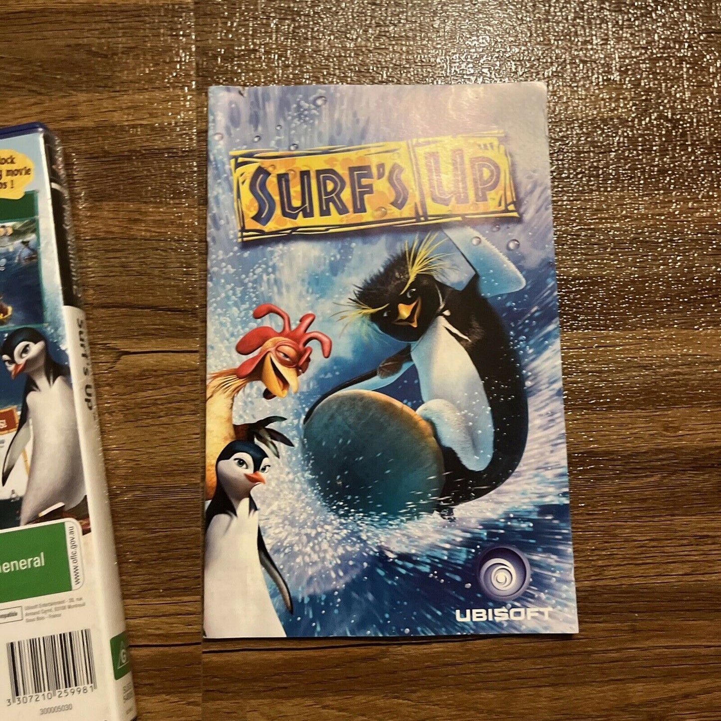 Surf's Up (Sony PlayStation 2 PS2, 2007) Ubisoft Penguins PAL With Manual