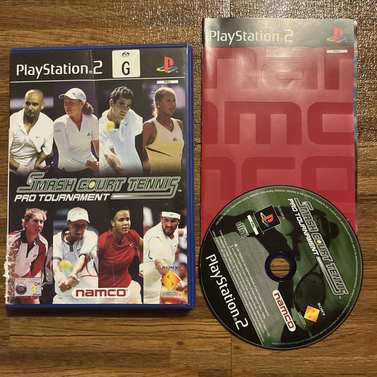 Smash Court Tennis Pro Tournament - Playstation PS2 Game With Manual PAL