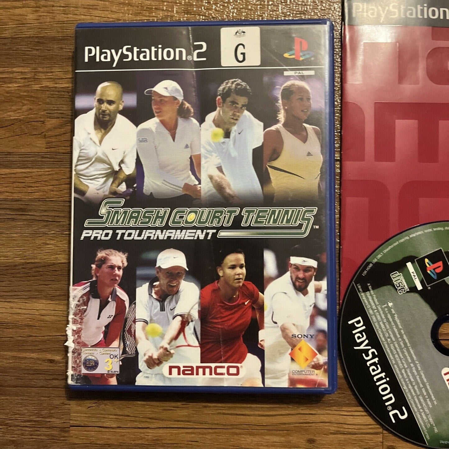 Smash Court Tennis Pro Tournament - Playstation PS2 Game With Manual PAL