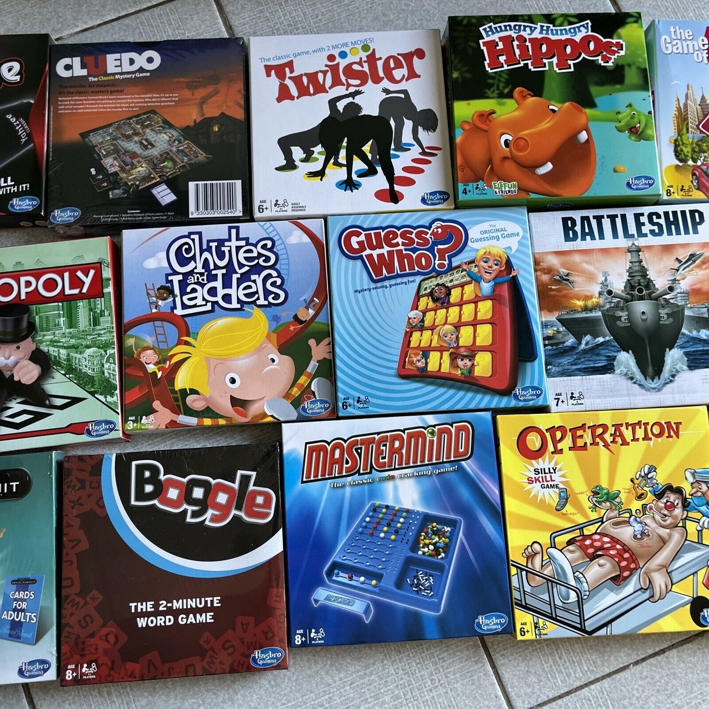 14x Hasbro Family Favourites Classic Mini Board Games