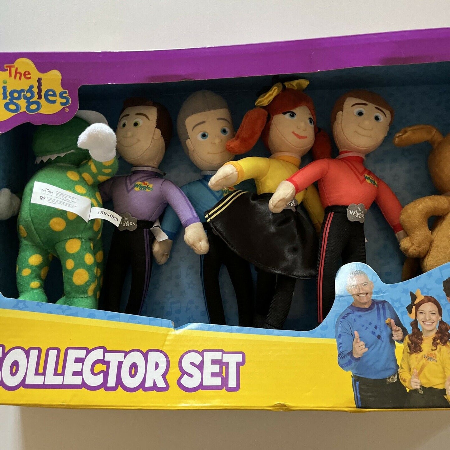 The Wiggles Collector Set Plush Toys: Simon, Anthony, Lachy, Emma, Dorothy, Wags