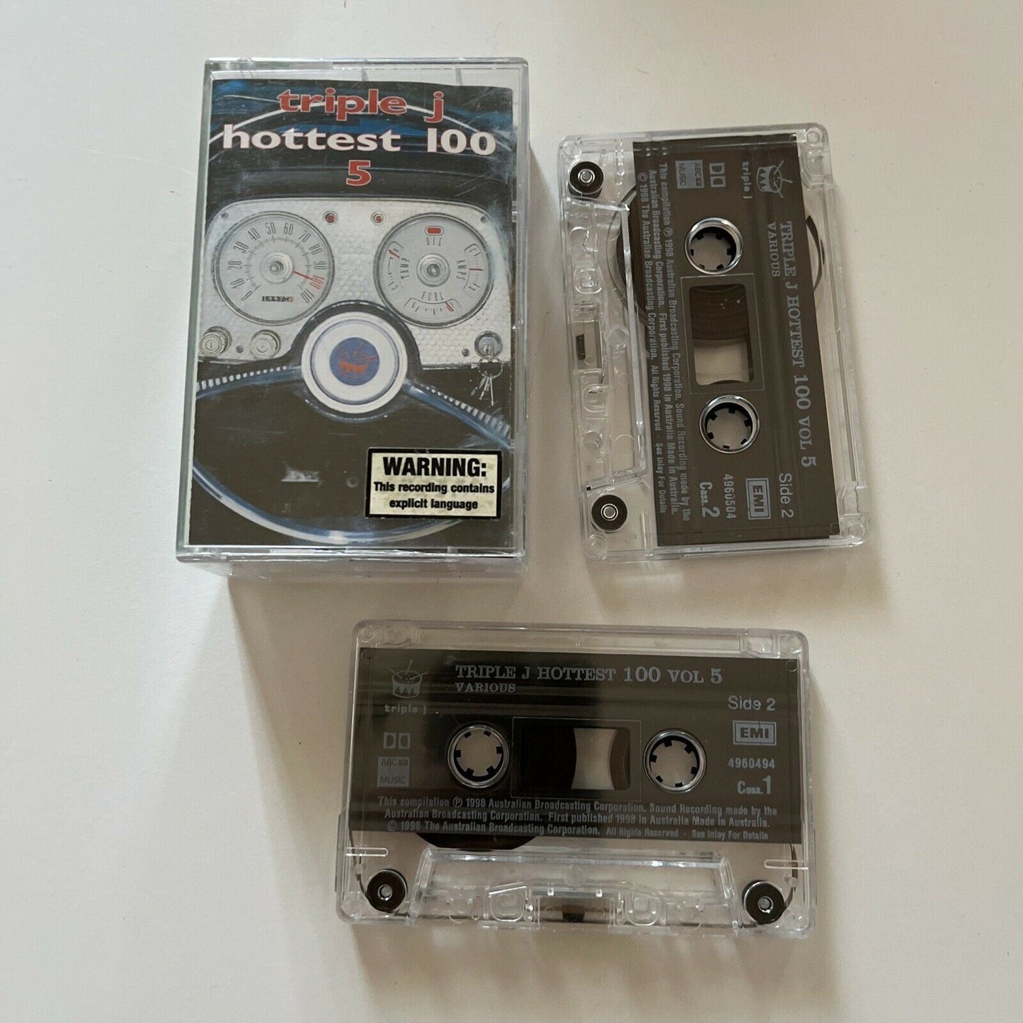 Triple J Hottest 100 - Volume 5 (Cassette Tape, 1998, 2-Tapes)