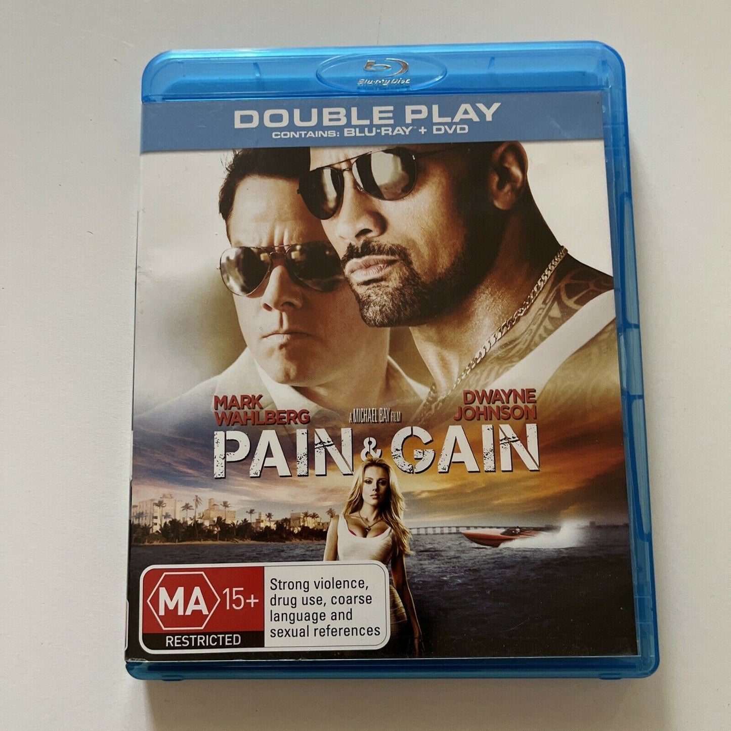 Pain & Gain (Blu-ray + DVD, 2013) Mark Wahlberg, Dwayne Johnson Region B