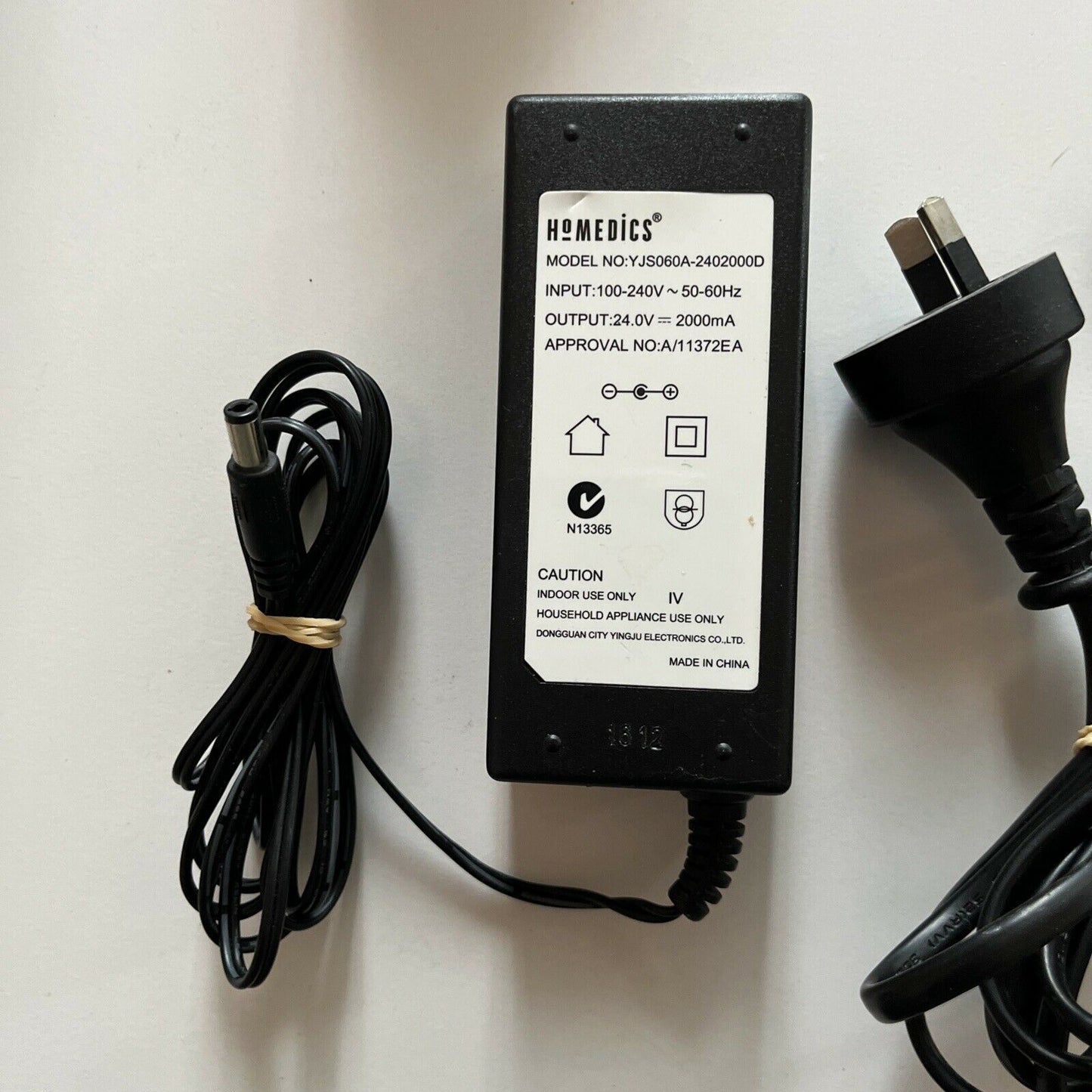 Genuine Homedics YJS060A-2402000D AC Adapter 24V 2000mA