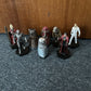 8x Doctor Who Action Figures 3-4": Cyber Controller, Dalek, Rassilon, Scarecrow.