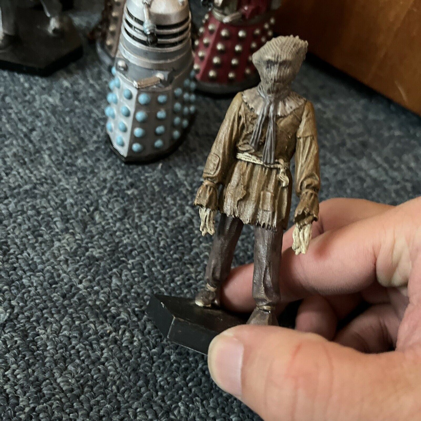 8x Doctor Who Action Figures 3-4": Cyber Controller, Dalek, Rassilon, Scarecrow.