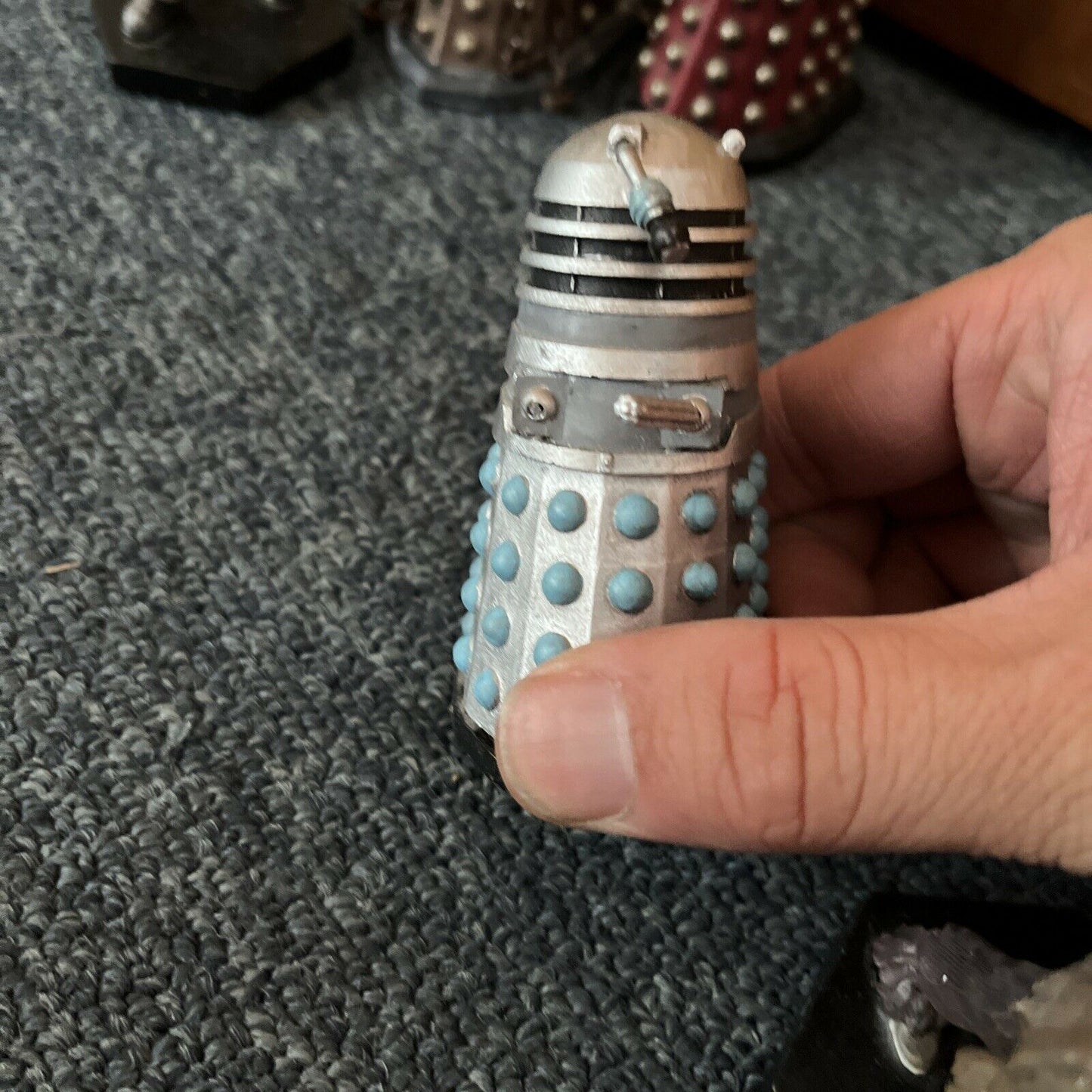 8x Doctor Who Action Figures 3-4": Cyber Controller, Dalek, Rassilon, Scarecrow.