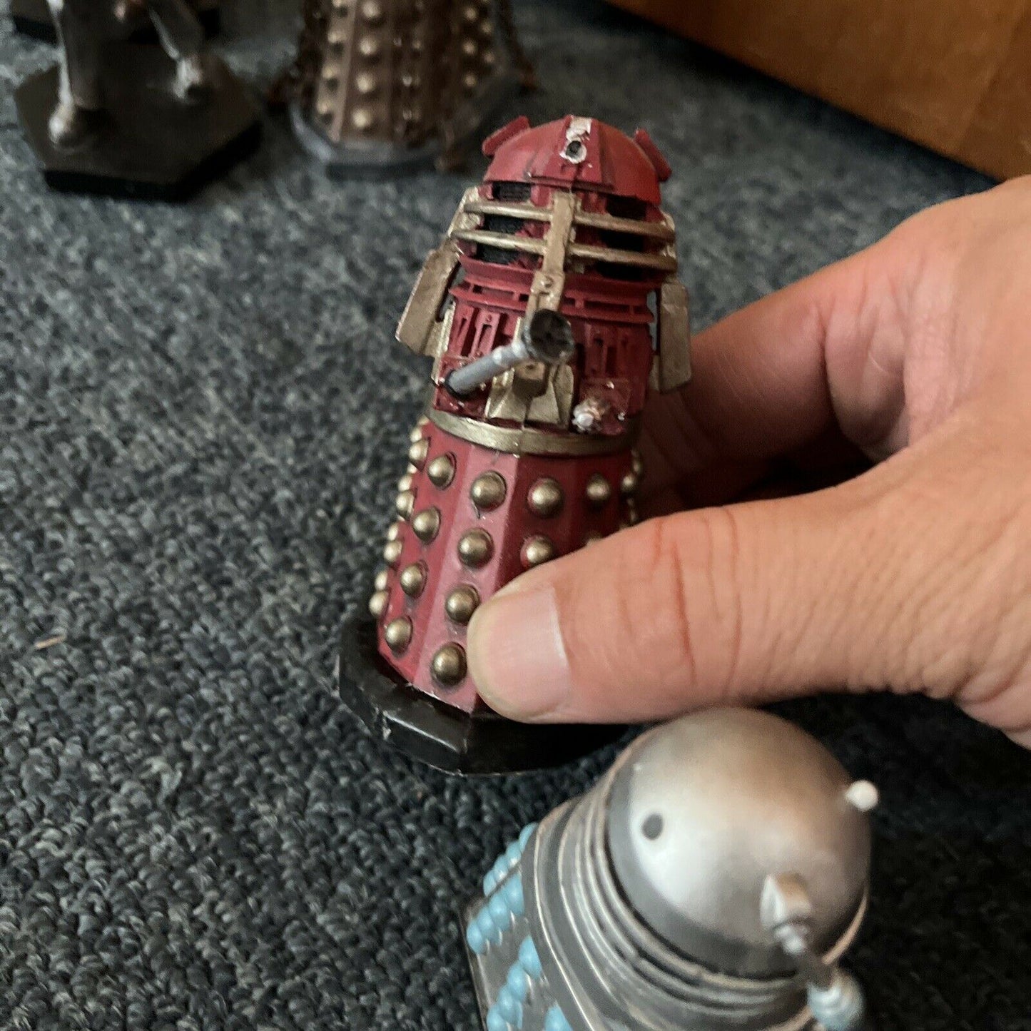 8x Doctor Who Action Figures 3-4": Cyber Controller, Dalek, Rassilon, Scarecrow.