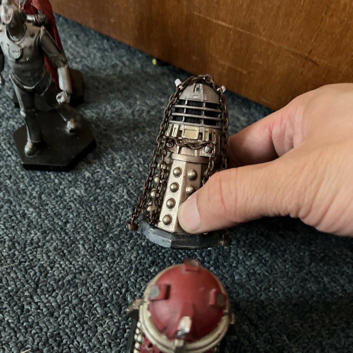 8x Doctor Who Action Figures 3-4": Cyber Controller, Dalek, Rassilon, Scarecrow.