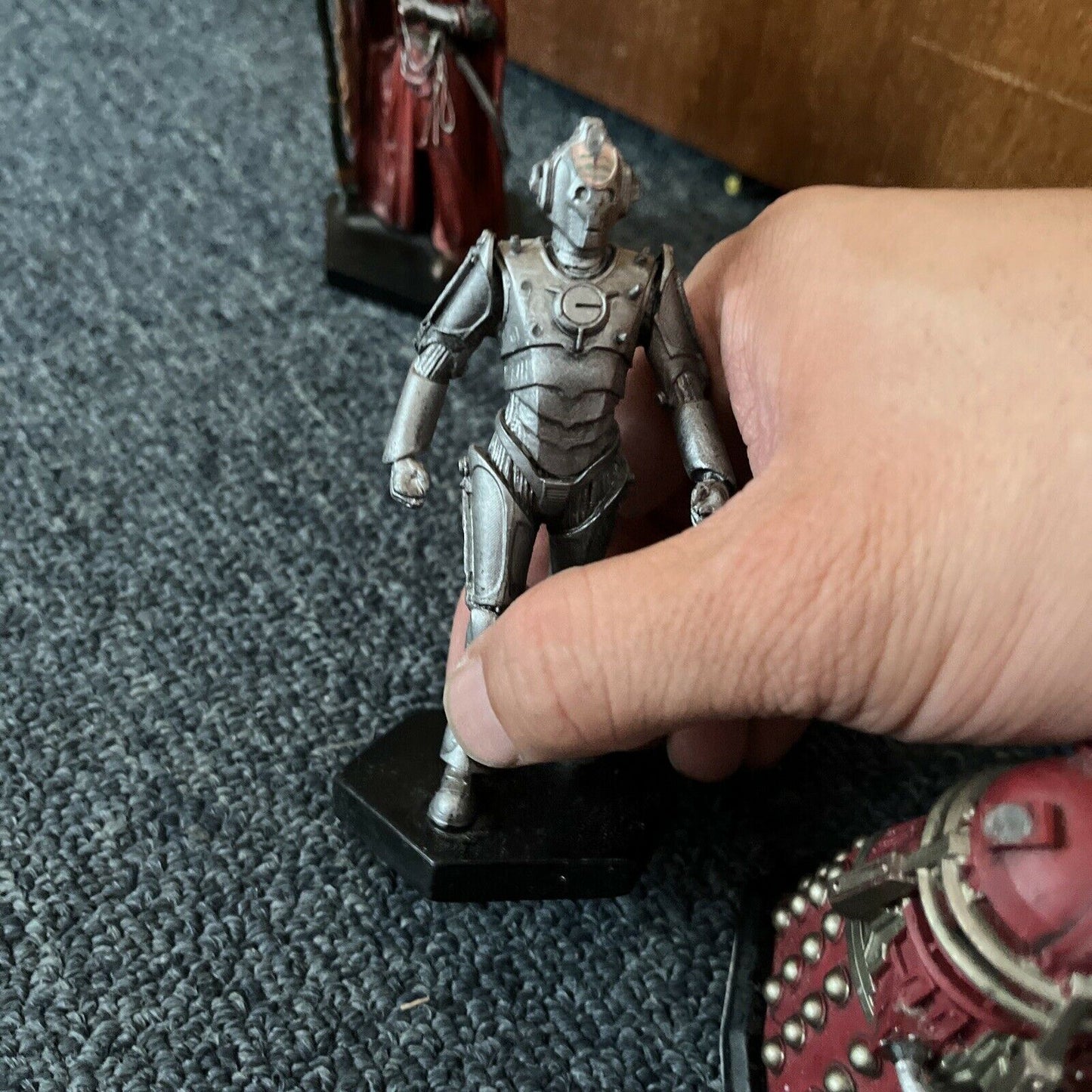 8x Doctor Who Action Figures 3-4": Cyber Controller, Dalek, Rassilon, Scarecrow.