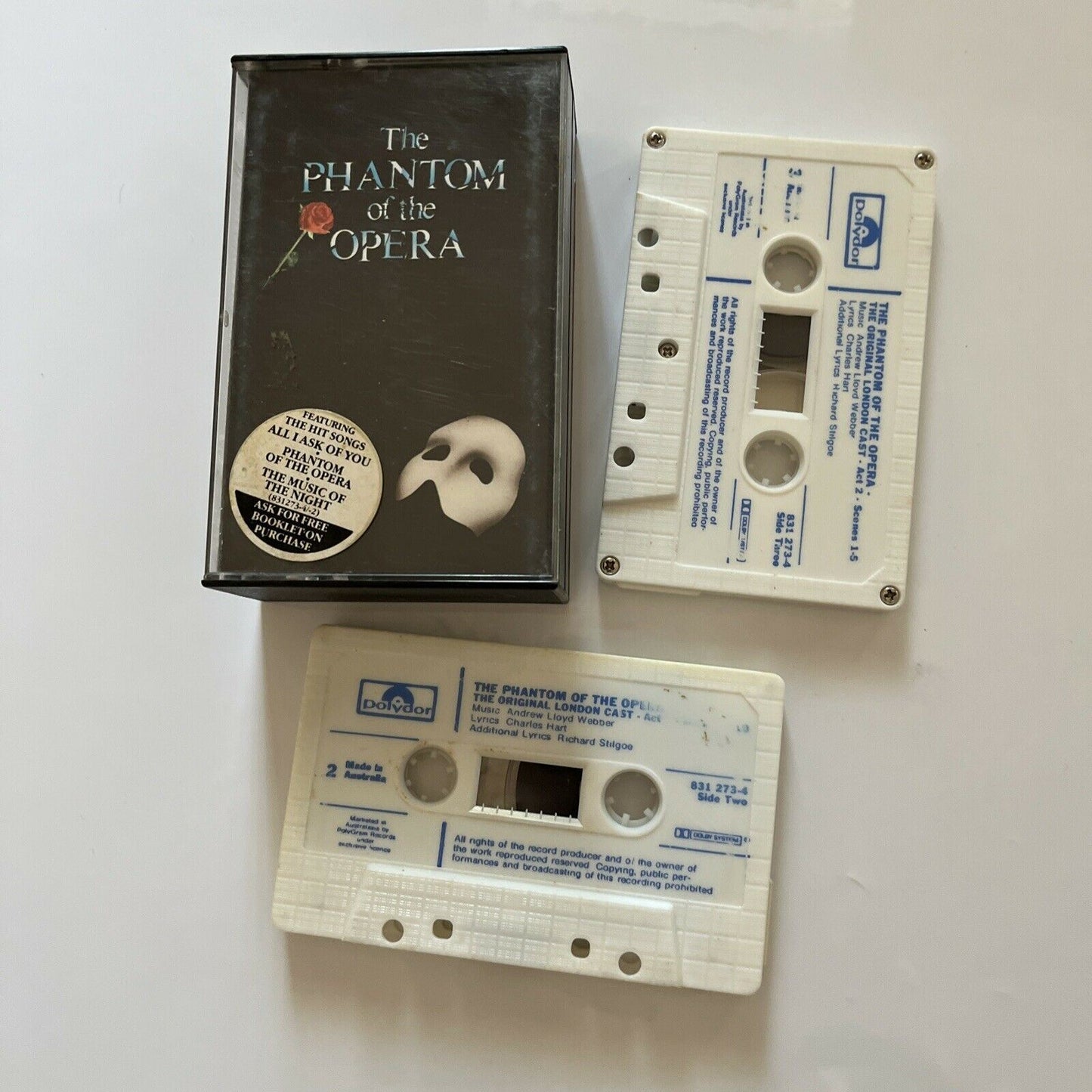 Phantom of the Opera by Andrew Lloyd Webber (Cassette Tape, 2001)