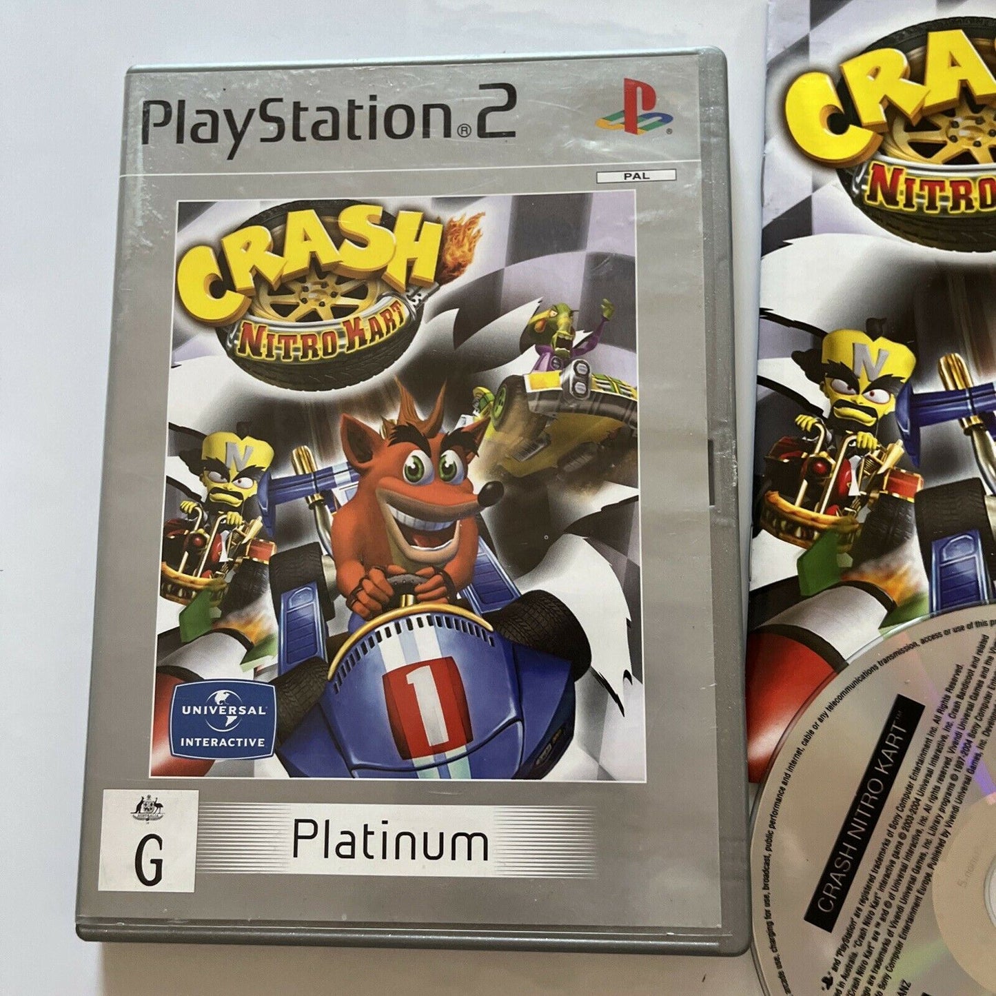 Crash Nitro Kart - Sony PlayStation 2  Complete & Manual - PAL