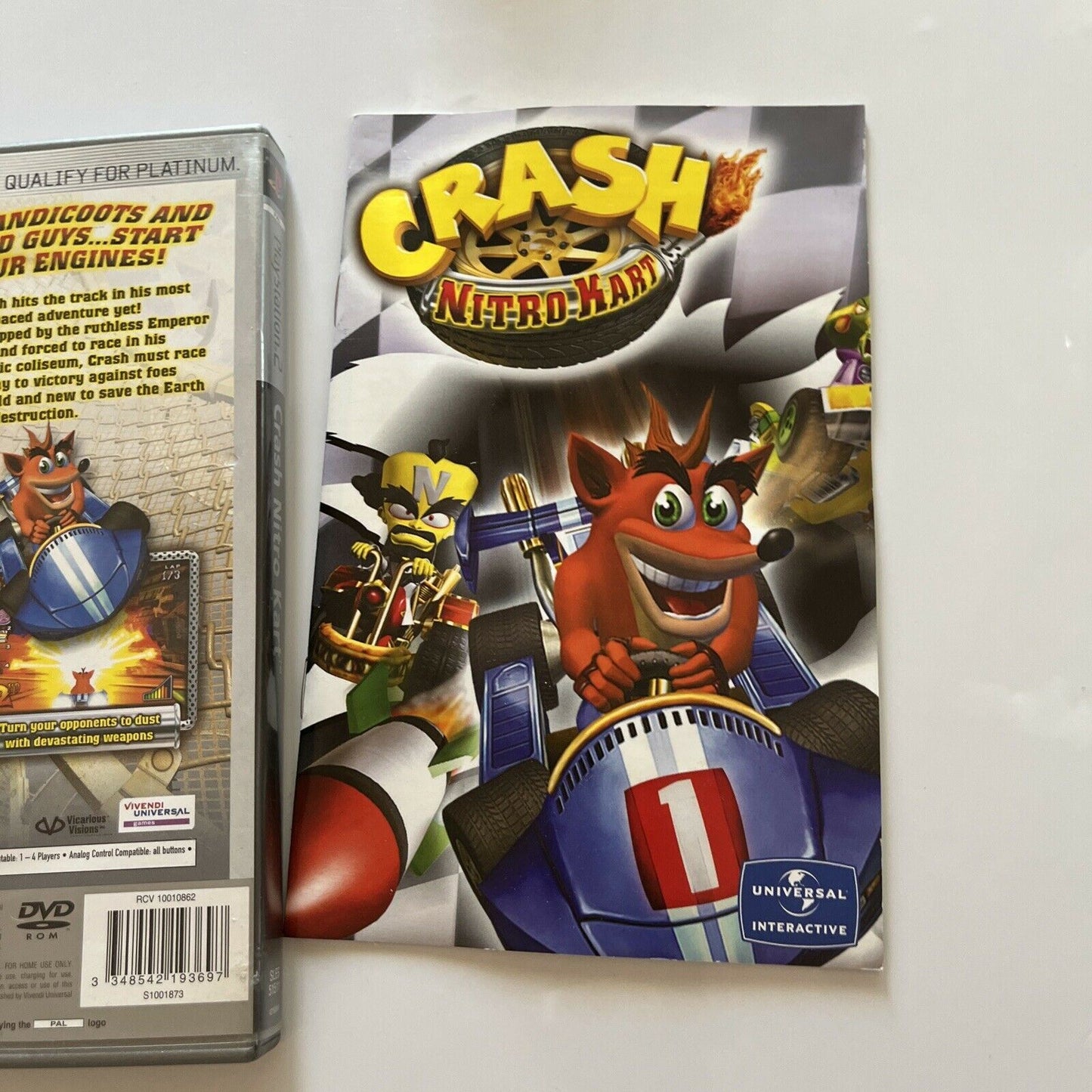 Crash Nitro Kart - Sony PlayStation 2  Complete & Manual - PAL