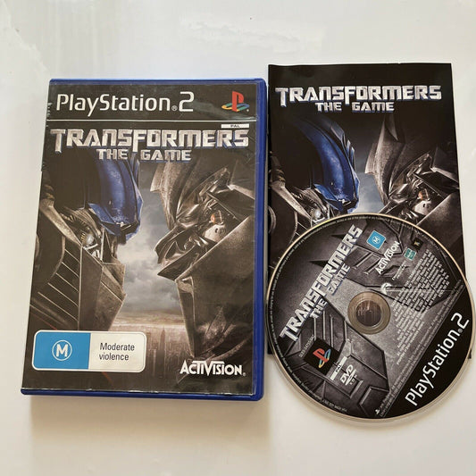 Transformers The Game - Sony Playstation 2 PS2 Game With Manual PAL