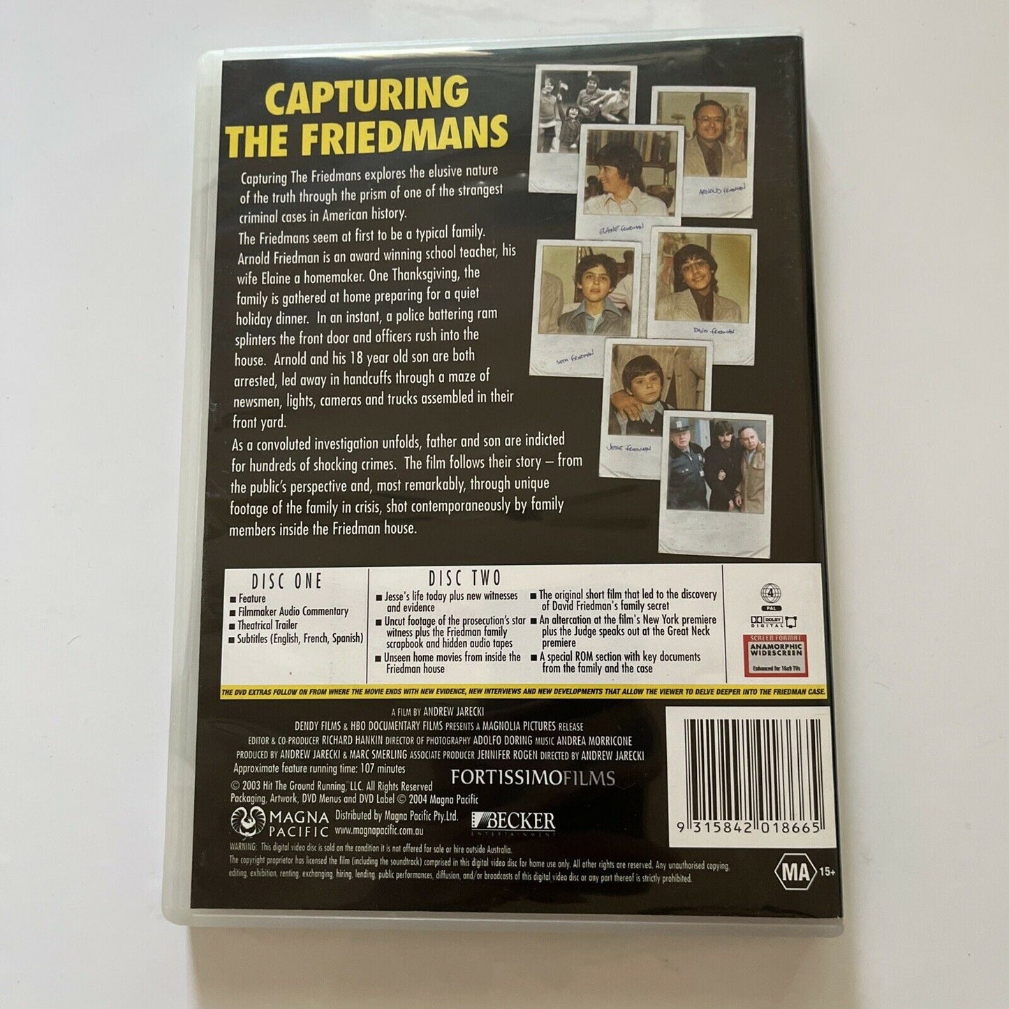 Capturing The Friedmans (DVD, 2003) Region 4