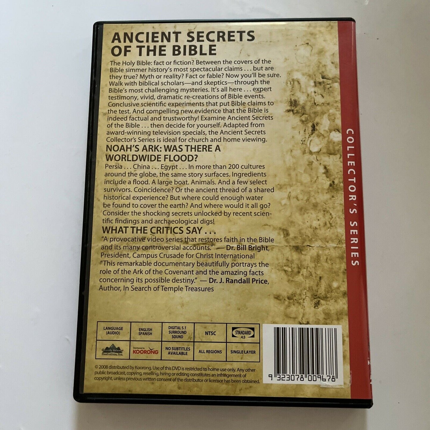 Ancient Secrets Of The Bible : Noah's Ark: Was There A Worldwide Flood? (DVD)