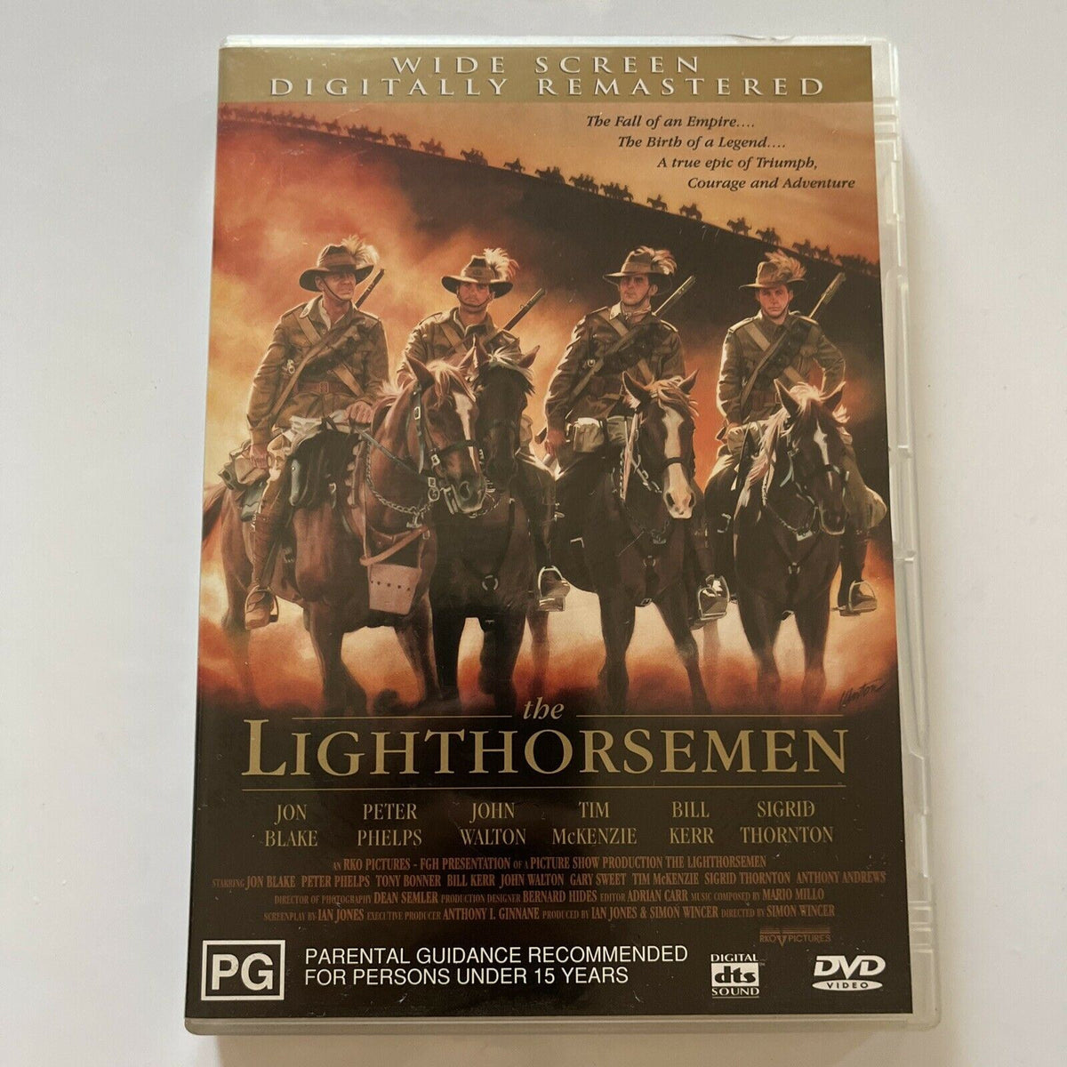 The Lighthorsemen (DVD, 1988) Jon Blake, Peter Phelps, Tony Bonner, Region 4