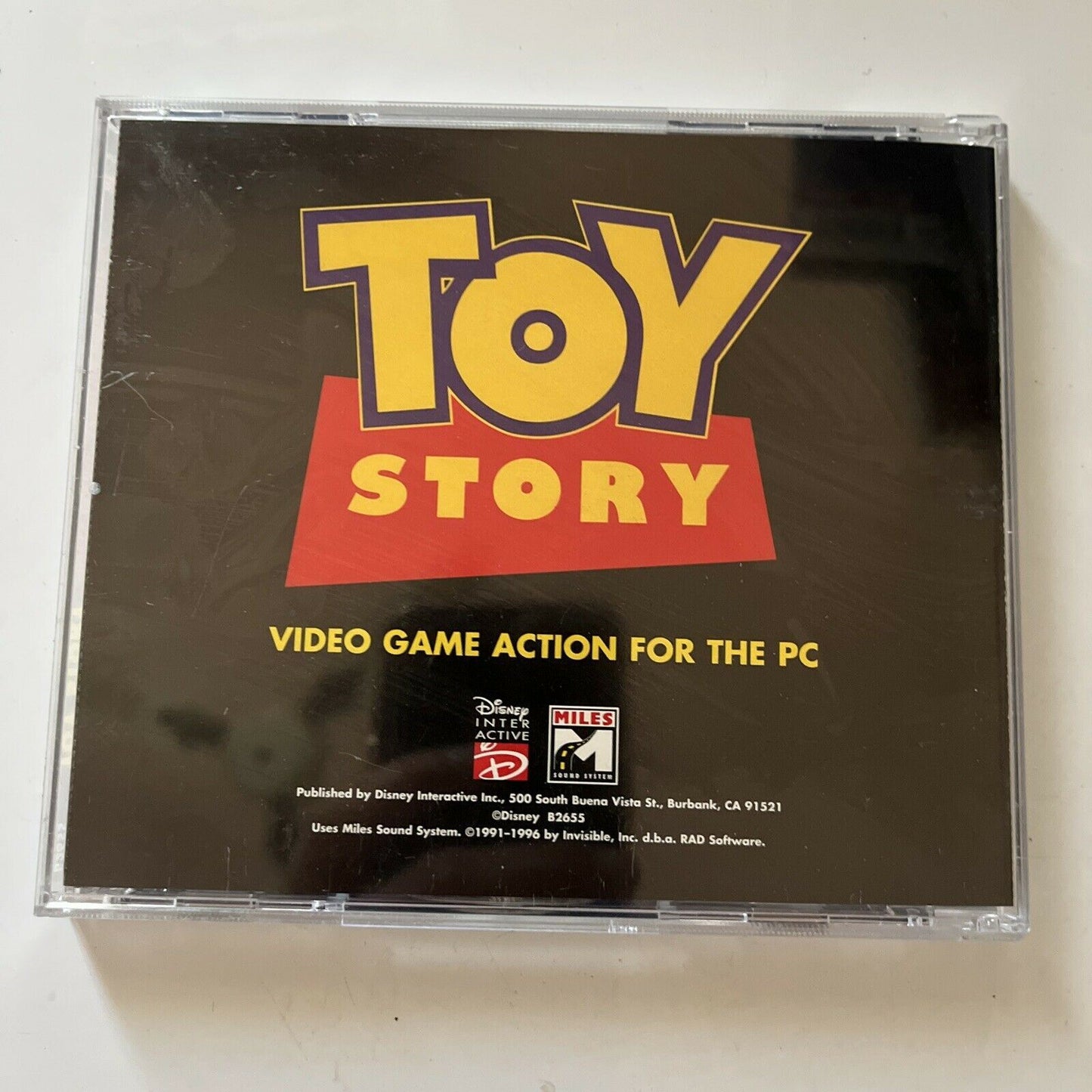 Toy Story PC CDROM Video Game 1996