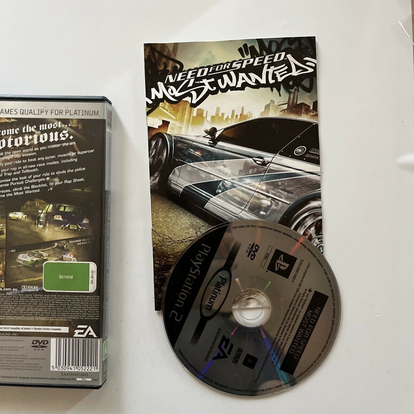 Need for Speed : Most Wanted - Sony PlayStation 2 PS2 Game with Manual