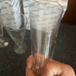 *New* 4x Princess House Crystal Pilsner Glasses 1992 - Made In USA 442