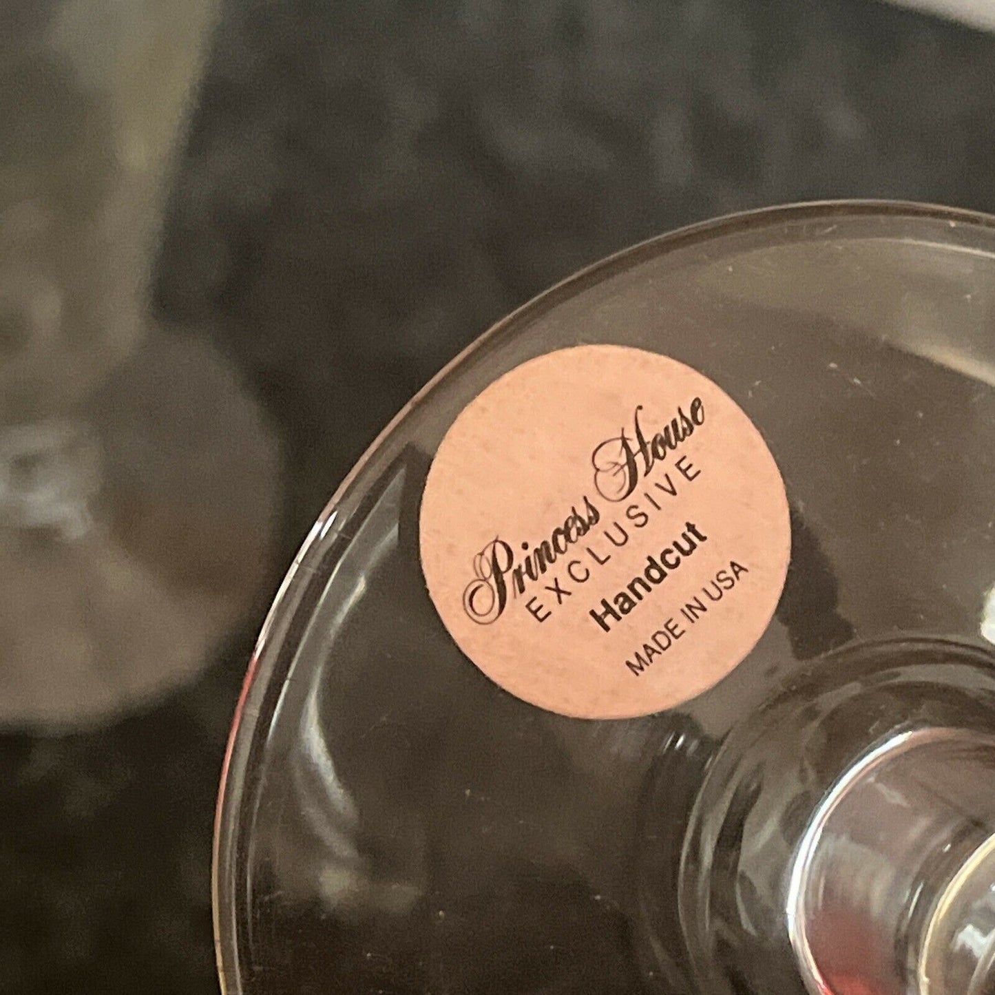 *New* 4x Princess House Crystal Pilsner Glasses 1992 - Made In USA 442