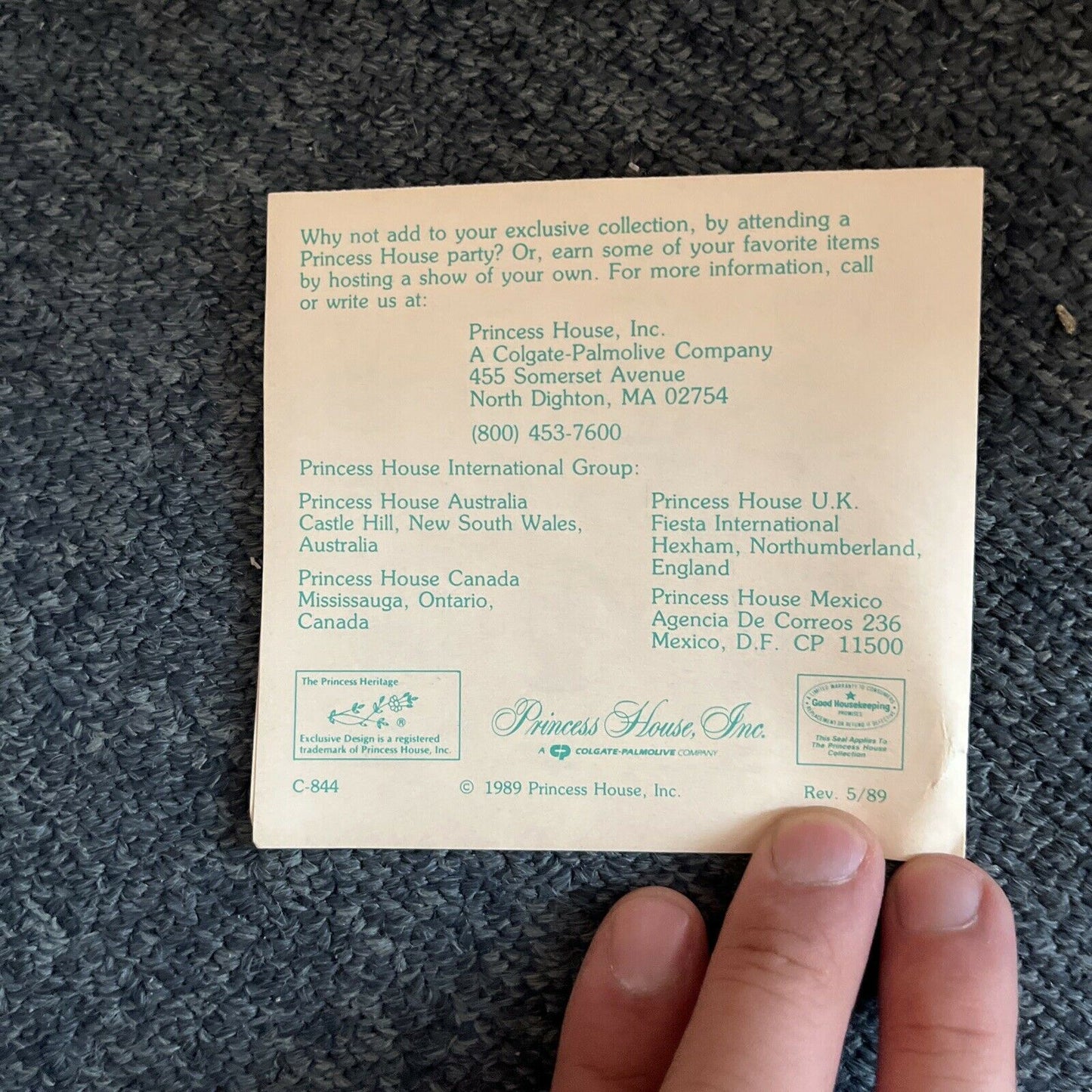 8x Princess House 404 Handcut Brandy Glasses 1989