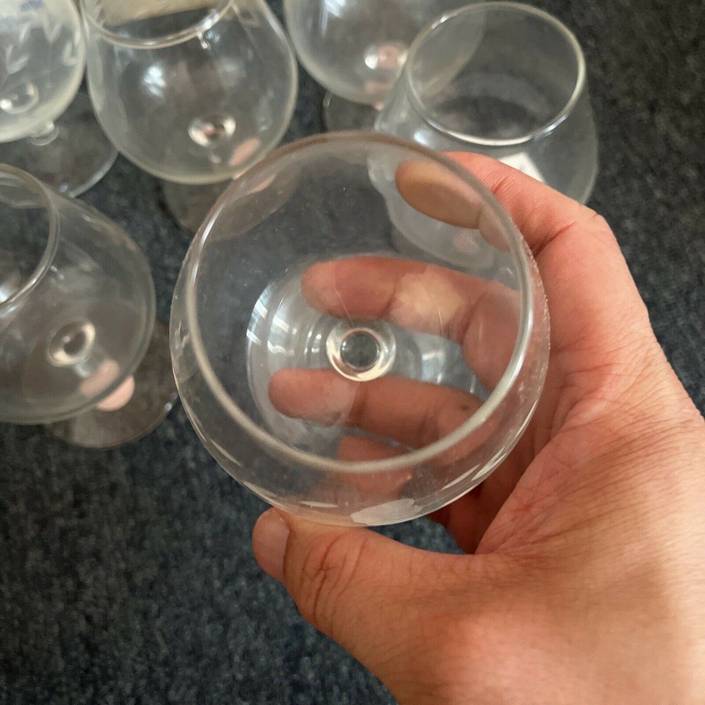 8x Princess House 404 Handcut Brandy Glasses 1989