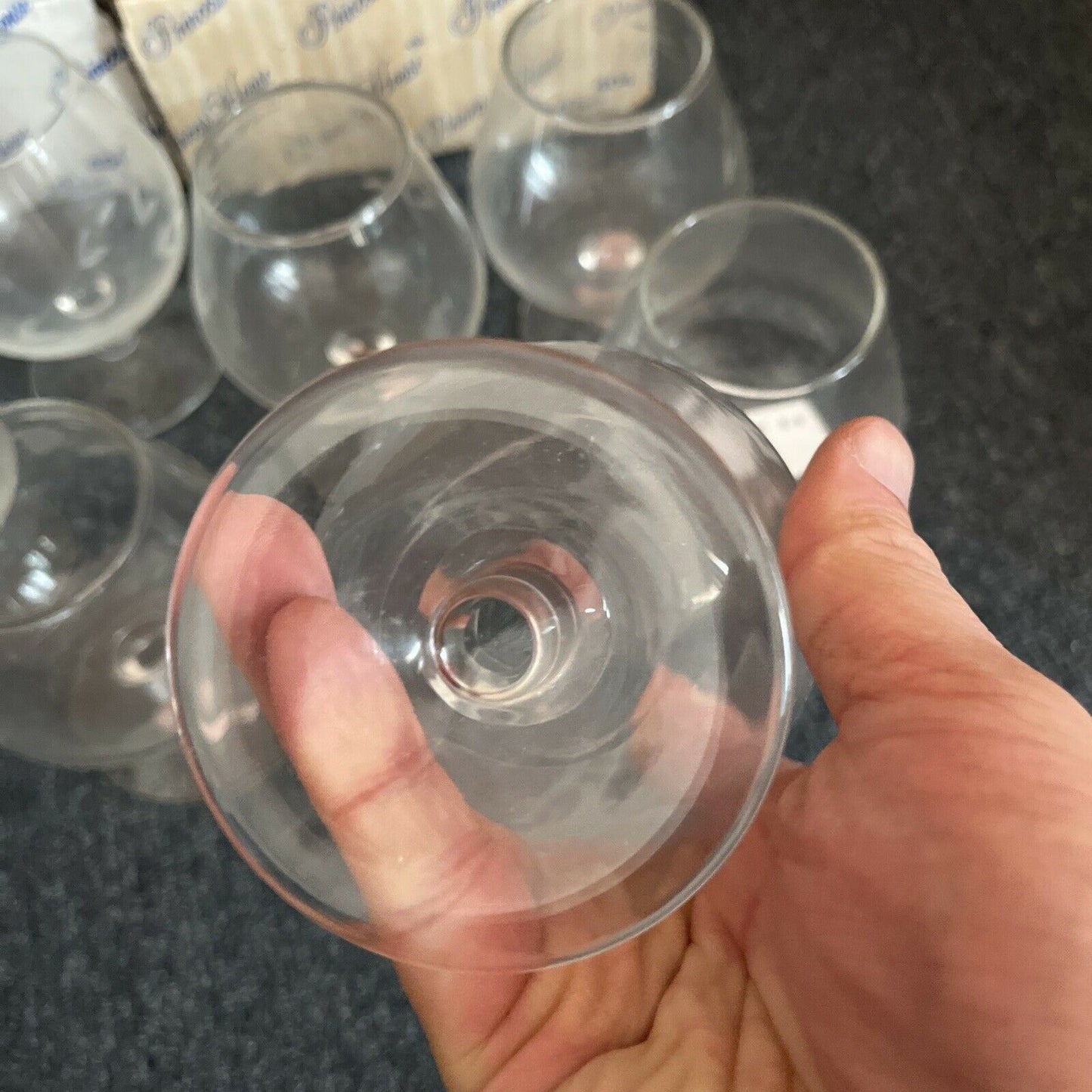 8x Princess House 404 Handcut Brandy Glasses 1989