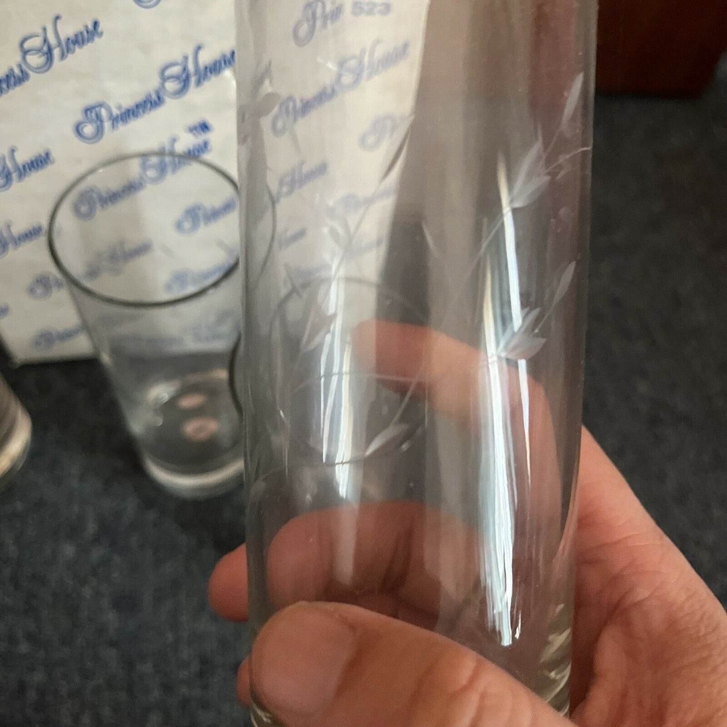 4x Princess House Heritage BeverageWare 523 - Made In USA 1992