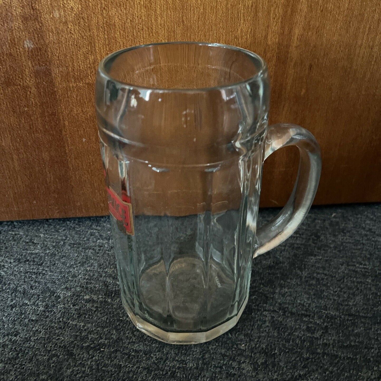 Krusovice Kralovsky Pivovar Beer Stein Mug Glass 1L Made In Austria